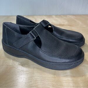 Azaleia CSC Genuine Pebbled Leather Comfort Shoes - Black